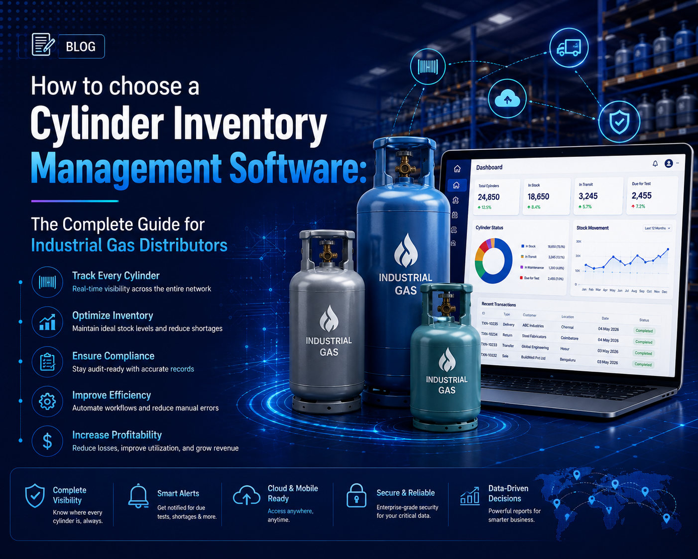 How to choose a Cylinder Inventory Management Software: The Complete Guide for Industrial Gas Distributors