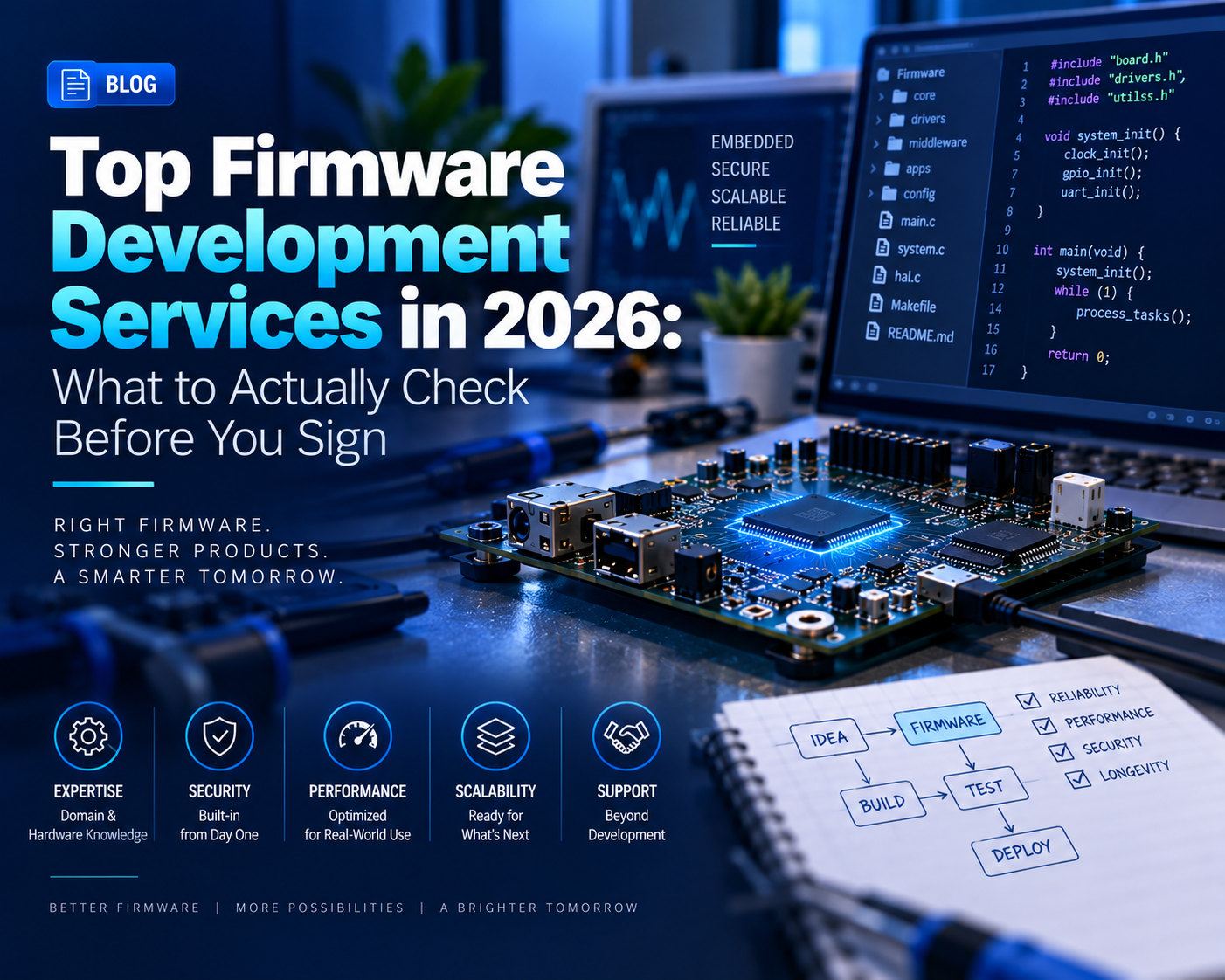 Top Firmware Development Services in 2026: What to Actually Check Before You Sign