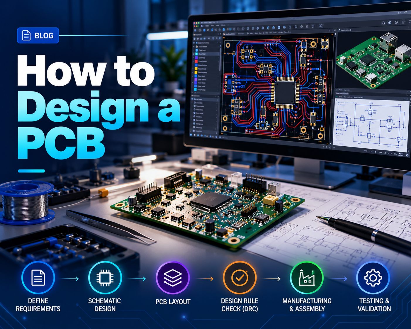 How to Design a PCB: A Step-by-Step Guide for Product Teams (With Checklist)